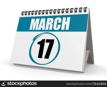 March 17 calendar