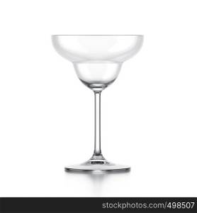Margarita glass isolated on white background. Margarita glass