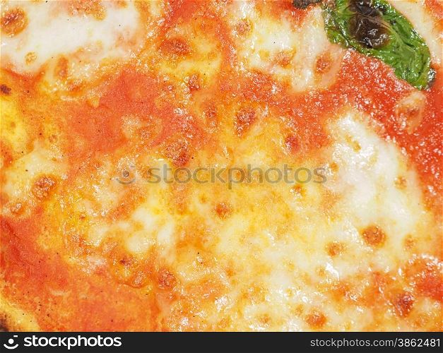 Margherita pizza background. Margherita aka margarita traditional Italian pizza useful as a background
