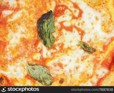 Margherita pizza background. Margherita aka margarita traditional Italian pizza useful as a background