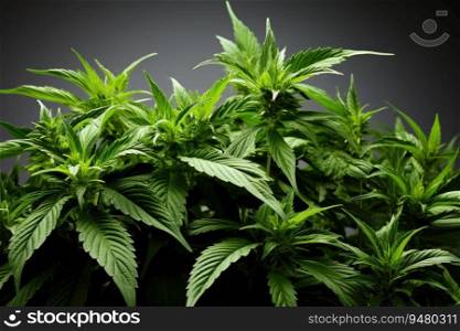 Marijuana cannabis leaf. Generative AI