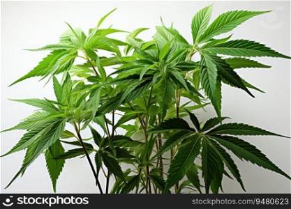 Marijuana cannabis leaf. Generative AI