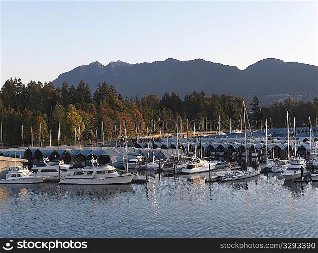 Marina in Vancouver, British Columbia, Canada