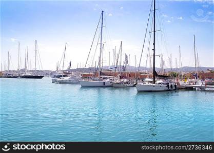 Marina port in Palma de Mallorca at Balearic Islands Spain