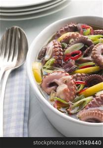 Marinated Baby Octopus Salad with Chilli