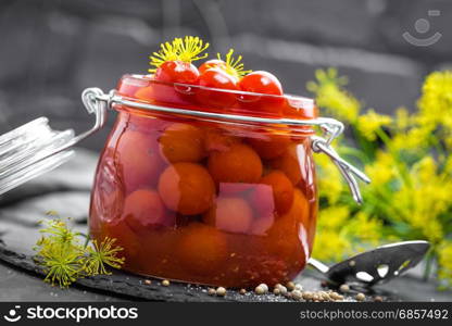 Marinated tomatoes