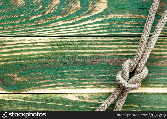 Marine rope knotted
