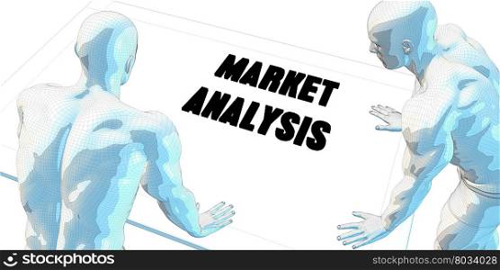 Market Analysis Discussion and Business Meeting Concept Art. Market Analysis