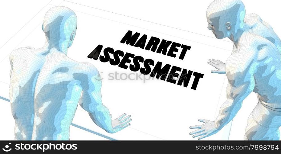 Market Assessment Discussion and Business Meeting Concept Art. Market Assessment