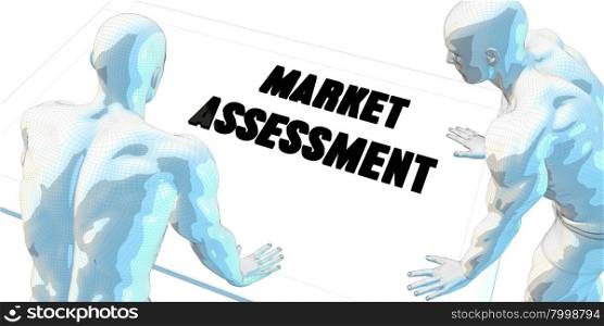 Market Assessment Discussion and Business Meeting Concept Art. Market Assessment