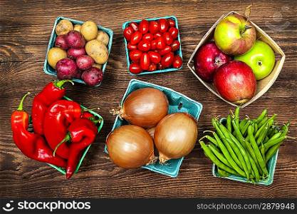 Market fruits and vegetables