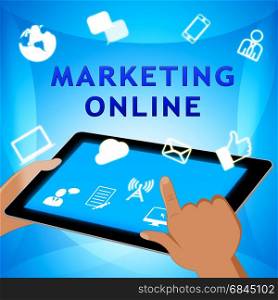 Marketing Online Shows Market Promotions 3d Illustration