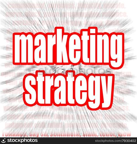 Marketing strategy word cloud image with hi-res rendered artwork that could be used for any graphic design.. Marketing strategy word cloud