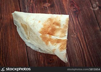 Markook - flatbread common in the countries of the Levant.Yufka is a Turkish bread. It is a thin, round, and unleavened flat bread similar to lavash