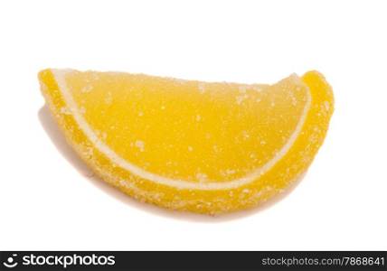 Marmalade as lemon slice with sugar