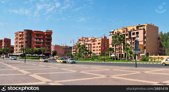 marrakech city morocco 16 november square landmark architecture