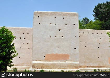 marrakech city morocco defensive walls landmark architecture