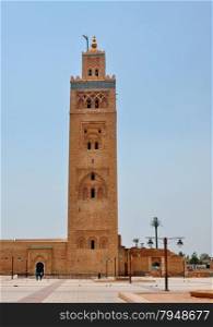 marrakech city morocco Koutoubia Mosque landmark architecture