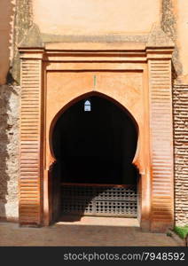 marrakech city morocco saadian tombs archway landmark architecture