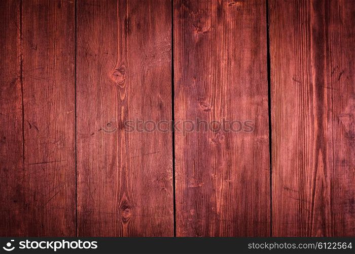 Marsala colored old wood background - wooden planks texture close up. Planks texture