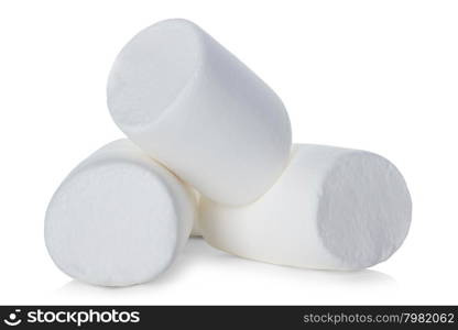 Marshmallow isolated on white background