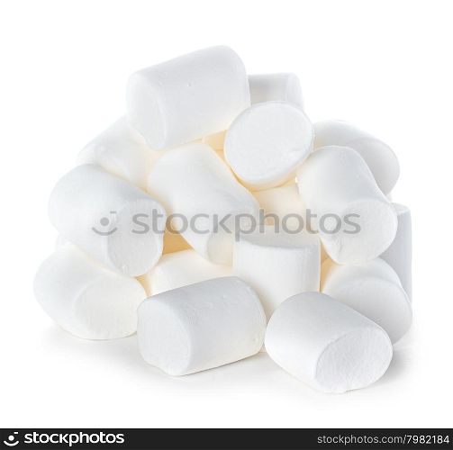 Marshmallow isolated on white background