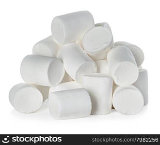 Marshmallow isolated on white background