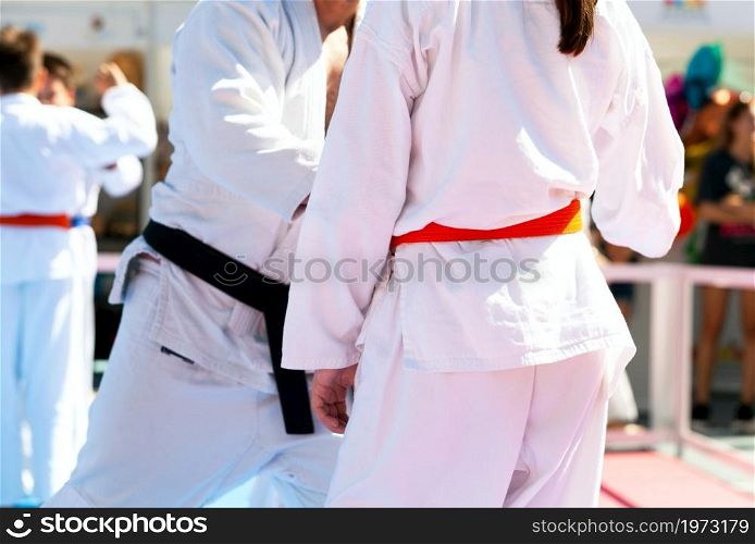 Martial arts sports training or school class