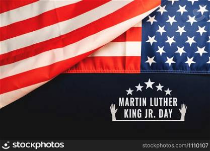 Martin Luther King Day Anniversary - American flag abstract background