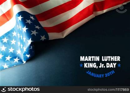 Martin Luther King Day Anniversary - American flag abstract background