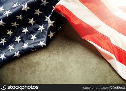 Martin Luther King Day Anniversary - American flag on abstract background