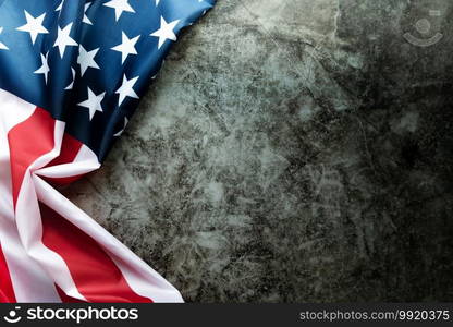 Martin Luther King Day Anniversary - American flag on abstract background