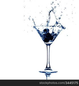 martini glass splash bar background