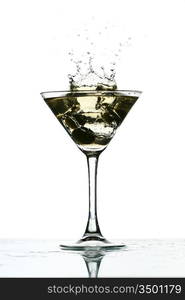 martini glass splash bar background