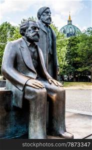 Marx and Engels. memorial for Marx and Engels in Berlin