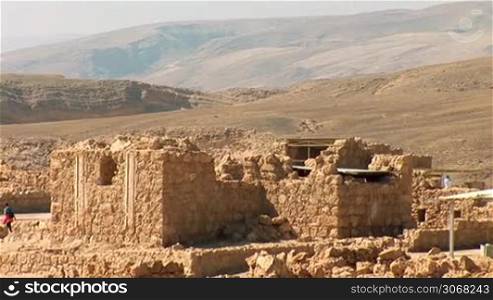 Masada - ancient fortress at the south-western coast of the Dead Sea in Israel