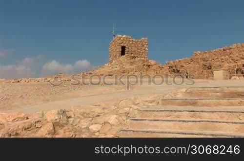 Masada - ancient fortress at the south-western coast of the Dead Sea in Israel