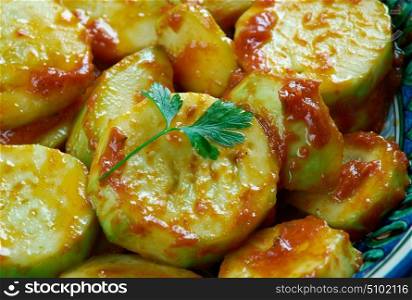 Masala Kundru Sabzi - Indian vegetable curry.