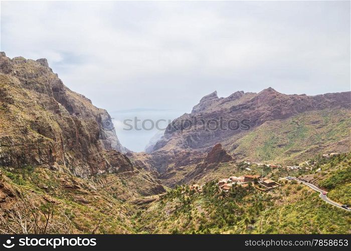 Masca mountain village on the island of Tenerife, Canary Islands, Spain.