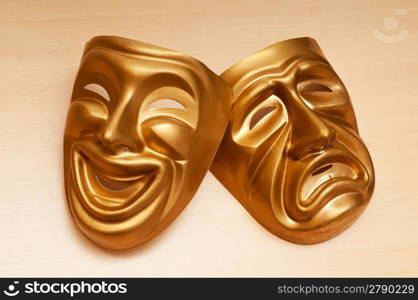 Masks with the theatre concept