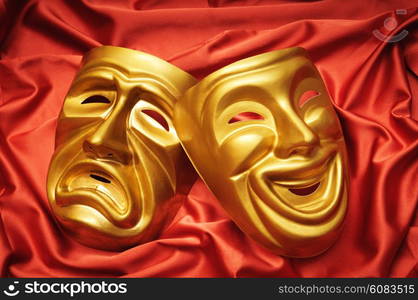 Masks with the theatre concept