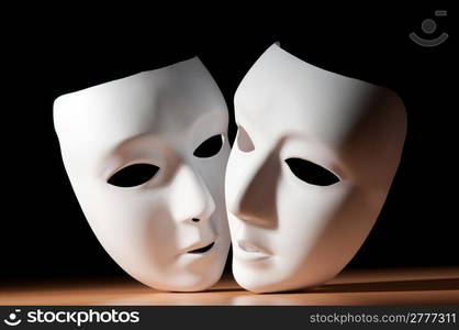 Masks with theatre concept