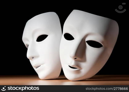 Masks with theatre concept