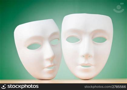 Masks with theatre concept