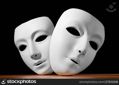 Masks with theatre concept