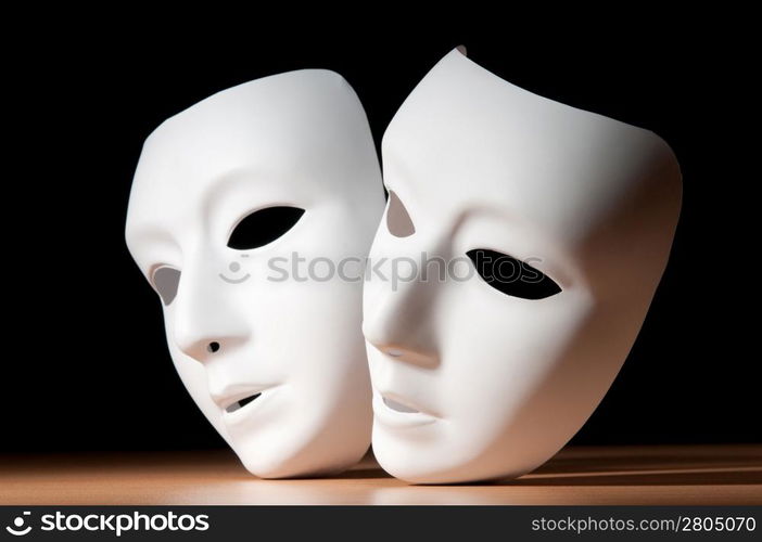 Masks with theatre concept