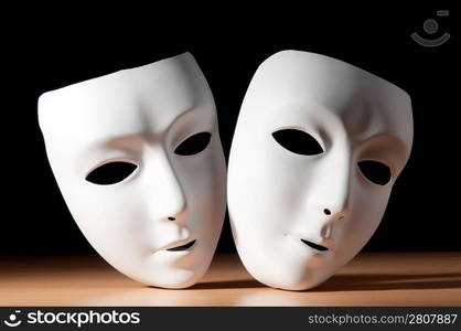 Masks with theatre concept