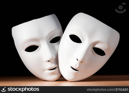 Masks with theatre concept