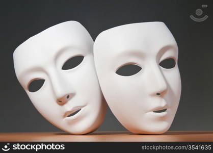 Masks with theatre concept