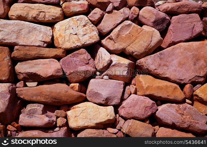 Masonry texture in Spain Mediterranean ancient wall construction